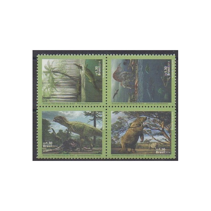 Acheter cette série de timbres du Brésil de l'année 2014 (No 3361/3364).