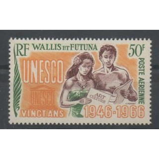 Timbres  - Wallis et Futuna - Poste aérienne - 1966 - No PA 28