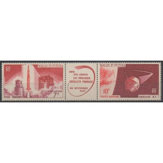 Timbres - Wallis et Futuna - Poste aérienne - 1966 - No PA 24/PA 25 - espace