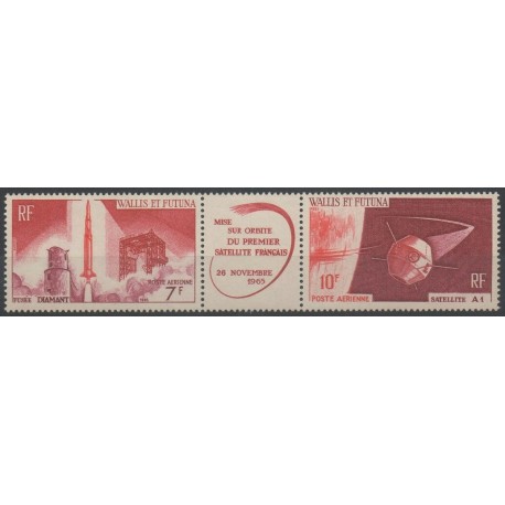 Wallis et Futuna - Poste aérienne - 1966 - No PA24/PA25 - espace