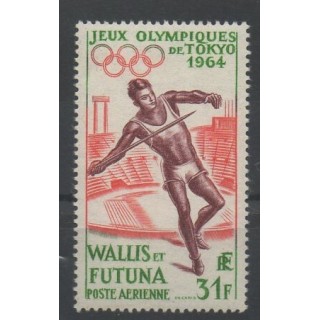 Stamps - Wallis and Futuna - Airmail - 1964 - Nb PA 21 - summer olympics
