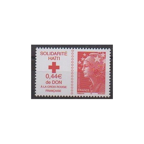 France - Poste - 2010 - No 4434 - Santé ou Croix-Rouge