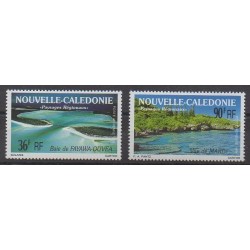Nouvelle-Calédonie - Poste aérienne - 1991 - No PA276/PA277 - Sites