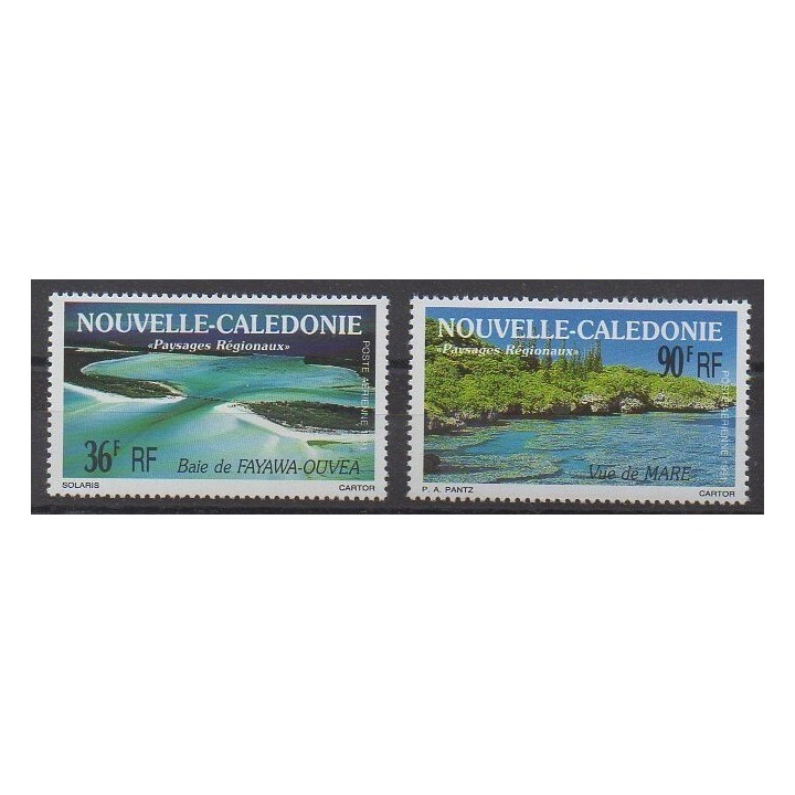Acheter ces timbres de Nouvelle-Calédonie de l'année 1991 (No PA276/PA277).