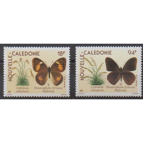Nouvelle-Calédonie - Poste aérienne - 1990 - No PA265/PA266 - Insectes