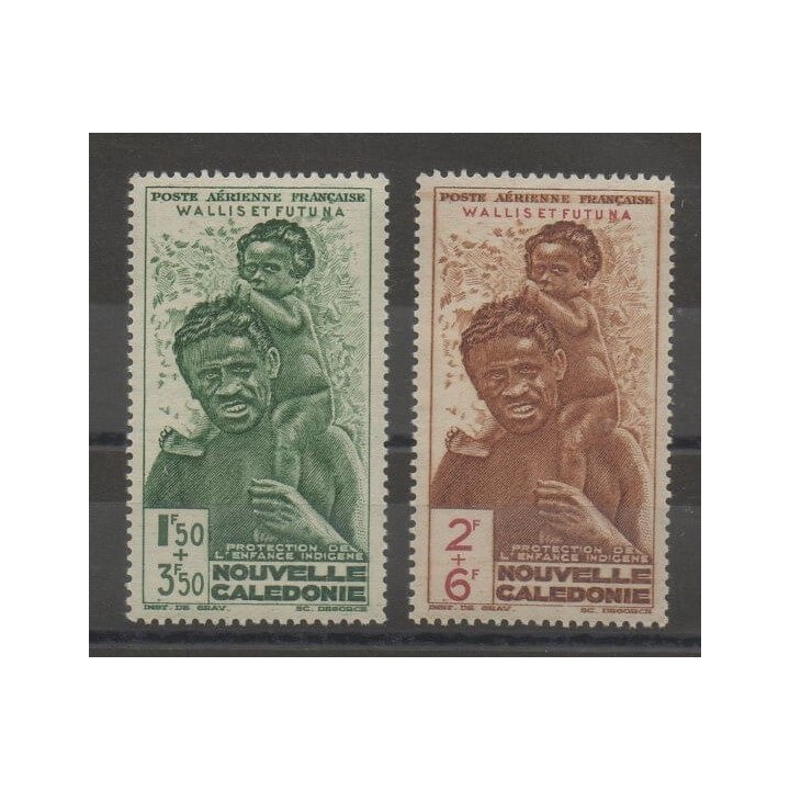 Stamps  - Wallis and Futuna - Airmail - 1942 - Nb PA 1/PA 2