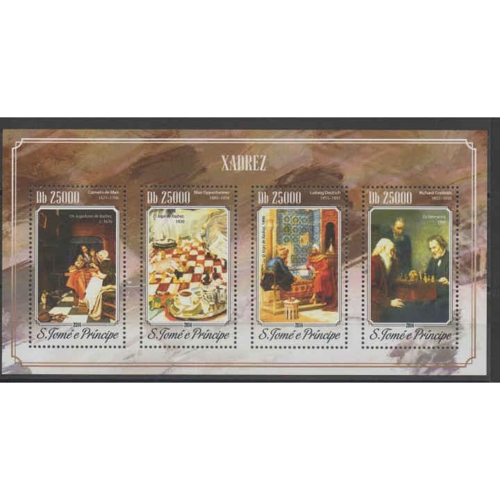 Stamps - Saint Thomas and Prince - 2014 - Nb 4710/4713 - chess