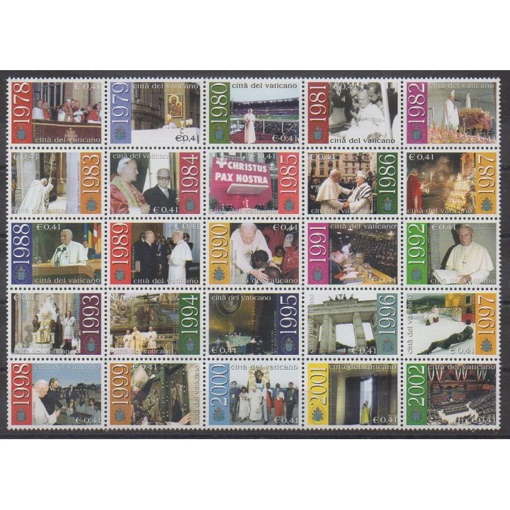 Acheter cette série de timbres du Vatican de l'année 2003 (No 1283/1307).