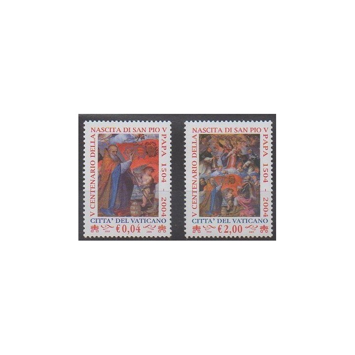 Acheter cette série de timbres du Vatican de l'année 2004 (No 1332/1333).
