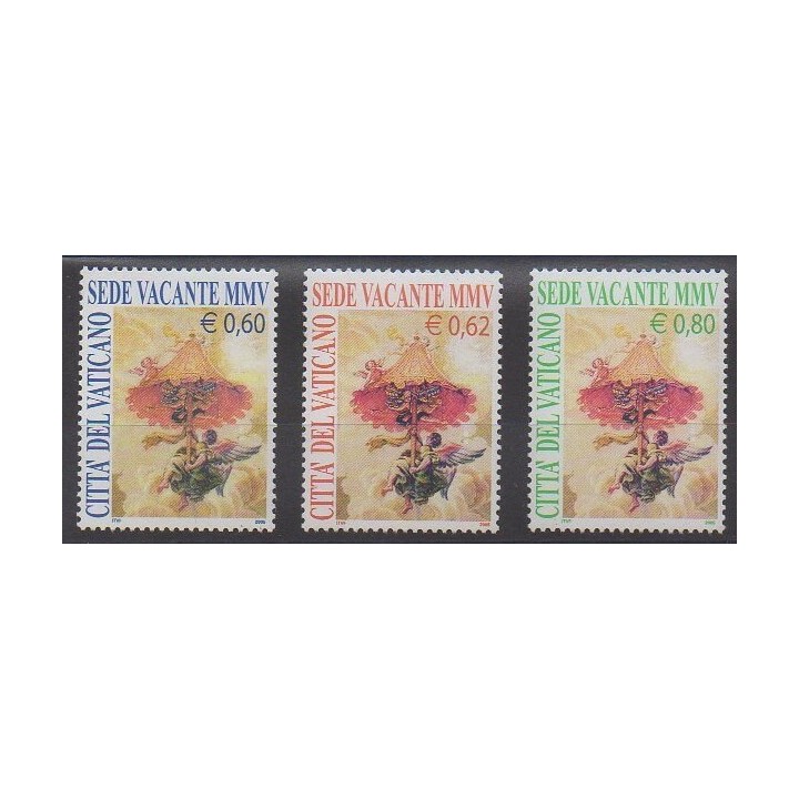 Acheter cette série de timbres du Vatican de l'année 2005 (No 1374/1376).