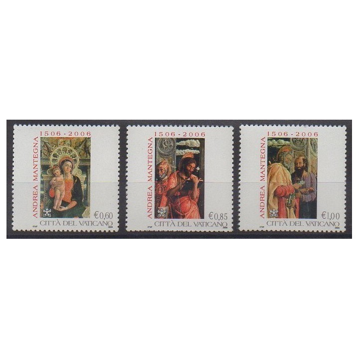 Buy this set of stamps of Vatican of the year 2006 (Nb 1401/1403).