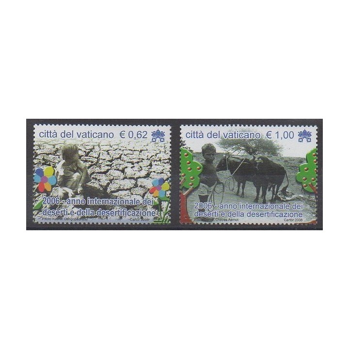 Buy this set of stamps of Vatican of the year 2006 (Nb 1413/1414).