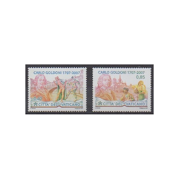 Buy this set of stamps of Vatican of the year 2007 (Nb 1433/1434).