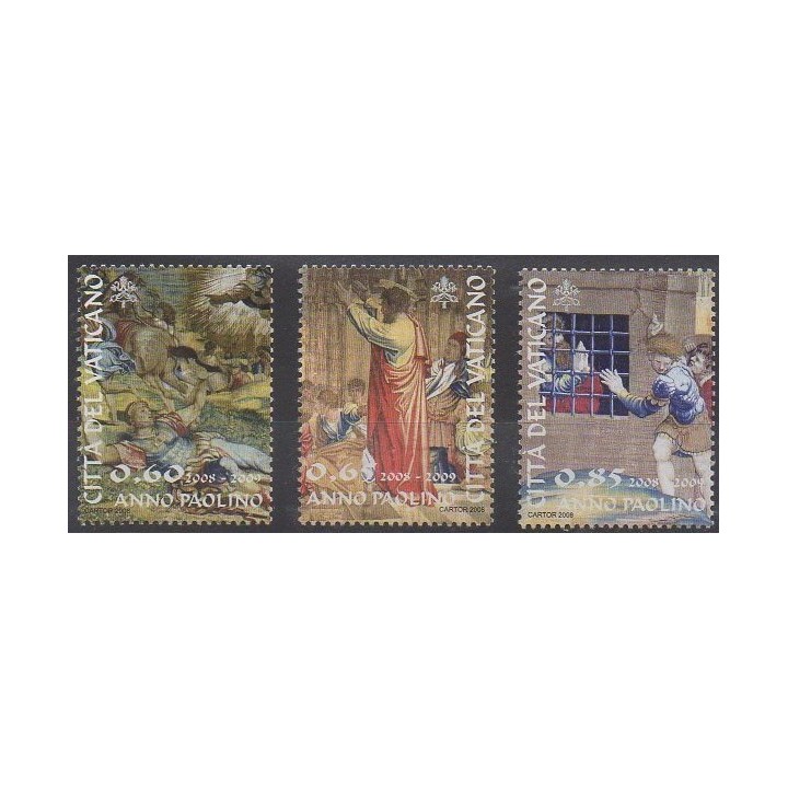 Buy this set of stamps of Vatican of the year 2008 (Nb 1472/1474).