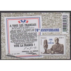 France - Blocs et feuillets - 2010 - No F4493 - Seconde Guerre Mondiale