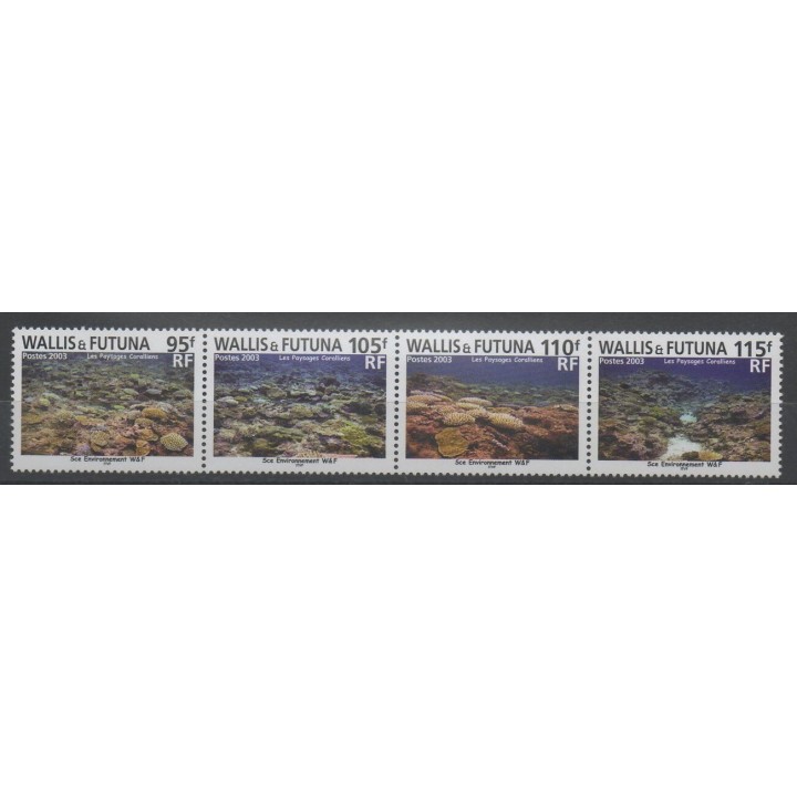 Timbres - Wallis et Futuna  - 2003 - No 597/600 - vie marine