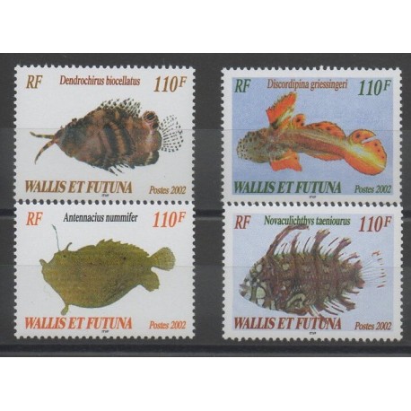 Wallis et Futuna - 2002 - No 583/586 - poissons