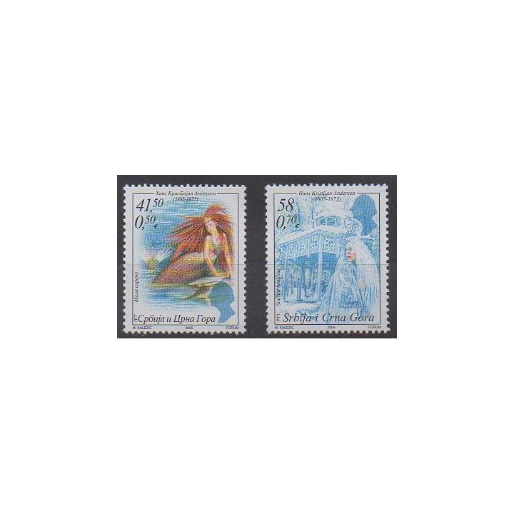 Acheter cette série de timbres de Yougoslavie (Serbie et Monténégro) de l'année 2005 (No 3100/3101).
