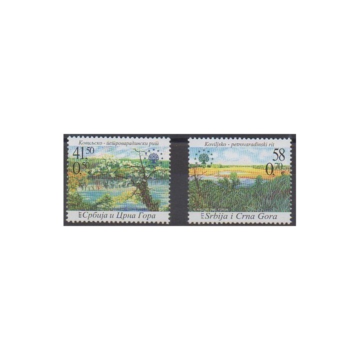 Acheter cette série de timbres de Yougoslavie (Serbie et Monténégro) de l'année 2005 (No 3114/3115).