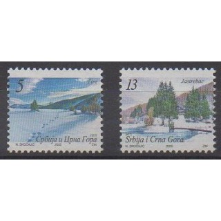 Buy this set of stamps of Yugoslavia (Serbia and Montenegro) of the year 2005 (Nb 3102/3103).