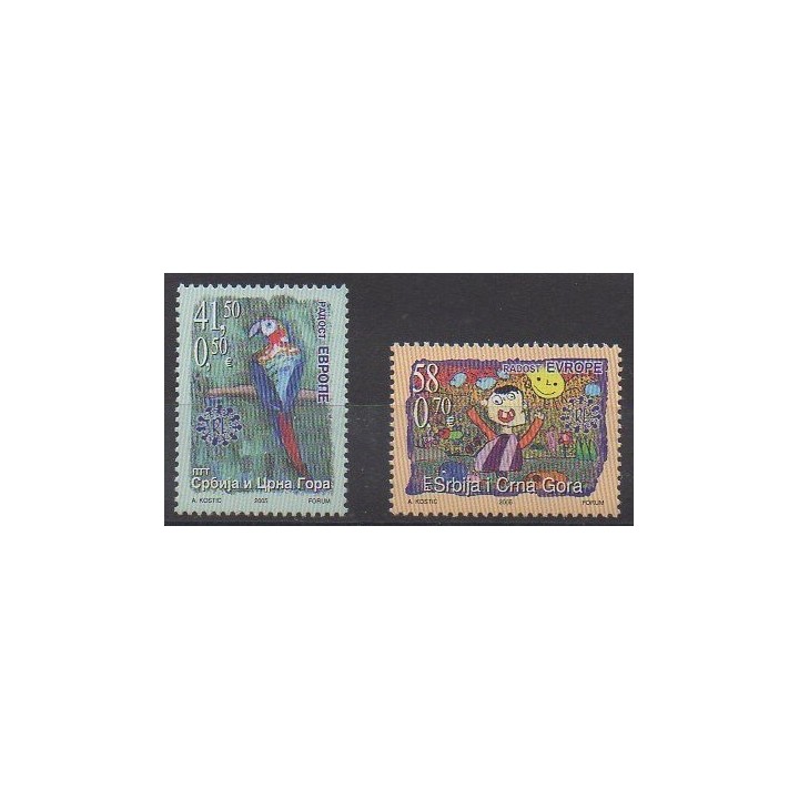 Buy this set of stamps of Yugoslavia (Serbia and Montenegro) of the year 2005 (Nb 3119/3120).
