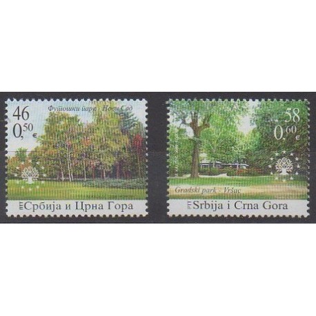 Yugoslavia - 2006 - Nb 3164/3165 - Parks and gardens