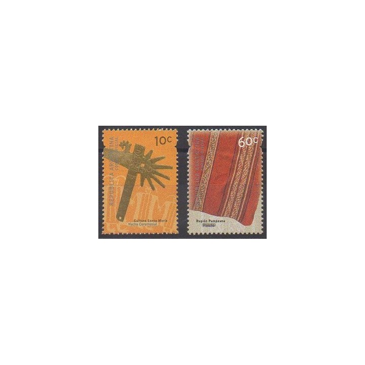 Acheter cette série de timbres d'Argentine de l'année 2001 (No 2269/2270).