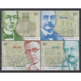 Buy this set of stamps of Argentina of the year 2002 (Nb 2307/2310).