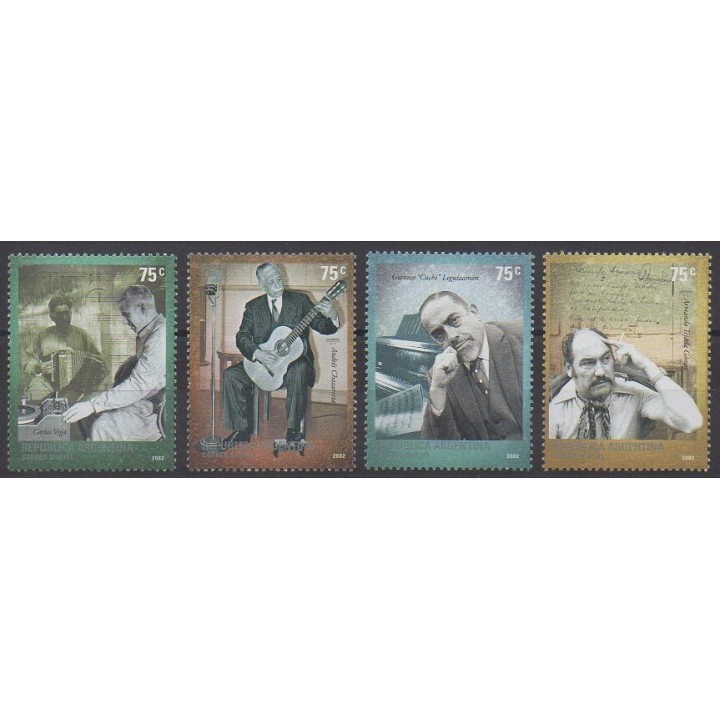 Buy this set of stamps of Argentina of the year 2002 (Nb 2354/2357).