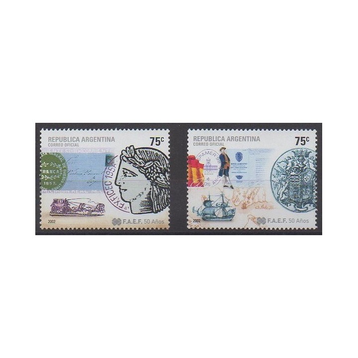Buy this set of stamps of Argentina of the year 2002 (Nb 2351/2352).