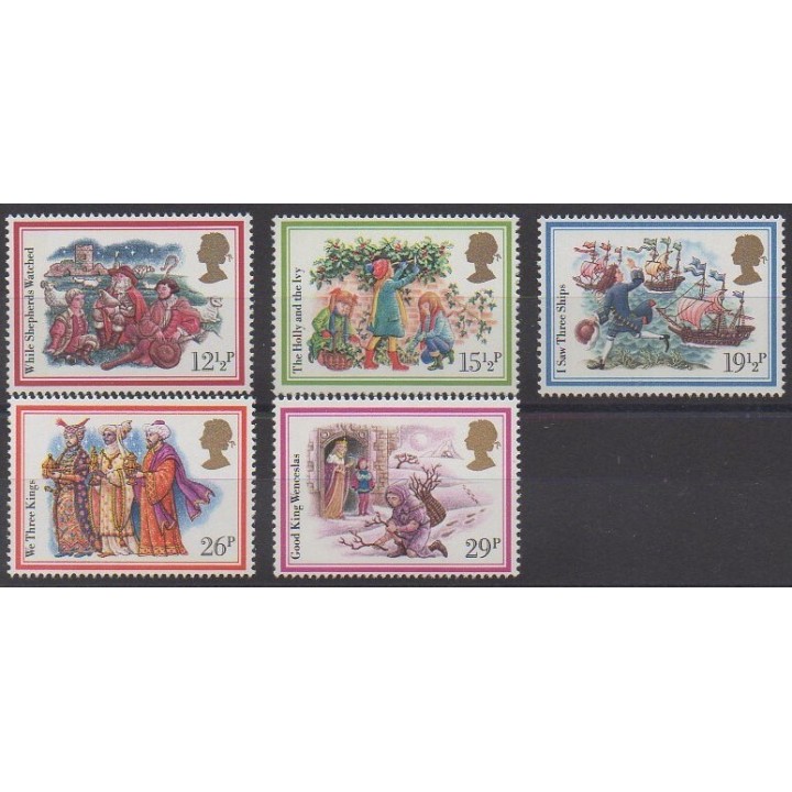 Acheter cette série de timbres de Grande-Bretagne de l'année 1982 (No 1062/1066).
