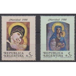 Argentina - 1988 - Nb 1655/1656 - Christmas