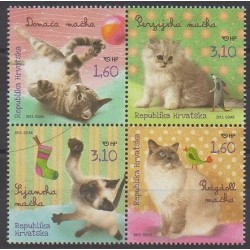 Croatia - 2012 - Nb 952/955 - Cats