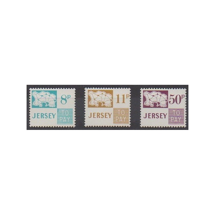 Acheter cette série de timbres de l'île de Jersey de l'année 1975 (No T18/T20).