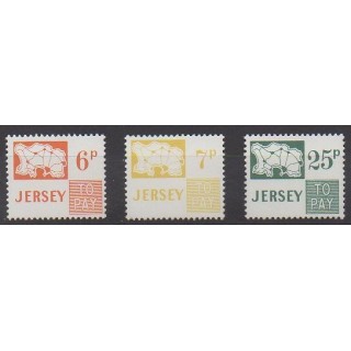 Buy this set of stamps of Jersey of the year 1974 (Nb T15/T17).