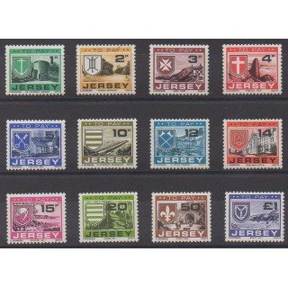 Acheter cette série de timbres de l'île de Jersey de l'année 1978 (No T21/T32).