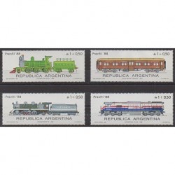 Argentina - 1988 - Nb 1627/1630 - Trains - Philately