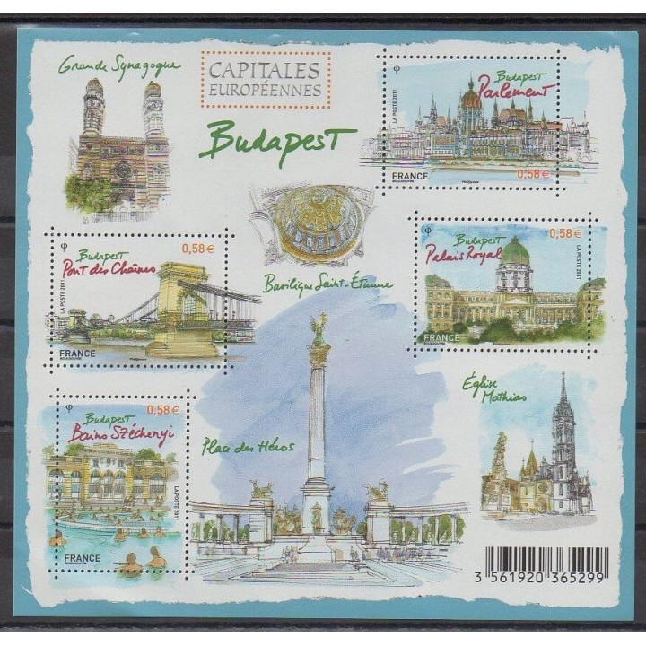 Acheter cette série de timbres de France de l'année 2011 (No 4538/4541).