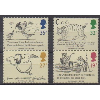 Acheter cette série de timbres de Grande-Bretagne de l'année 1988 (No 1336/1339).
