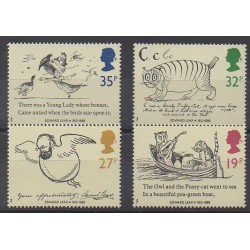 Great Britain - 1988 - Nb 1336/1339 - Childhood - Literature
