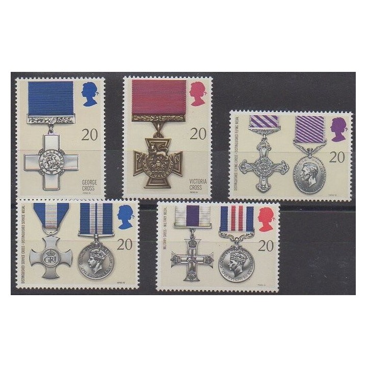 Buy this set of stamps of Great Britain of the year 1990 (Nb 1484/1488).