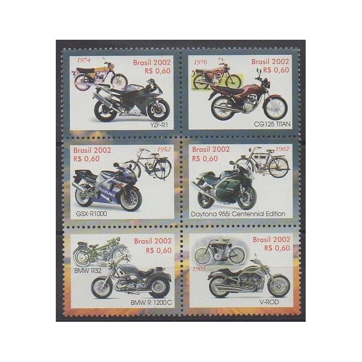 Buy this set of stamps of Brazil of the year 2002 (Nb 2787/2792).