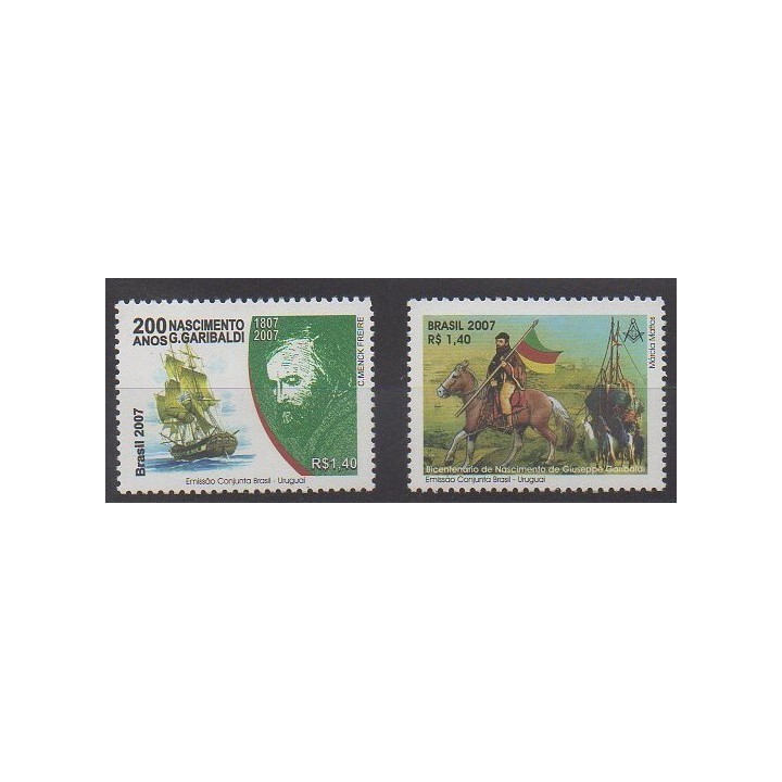 Acheter cette série de timbres du Brésil de l'année 2007 (No 2987/2988).
