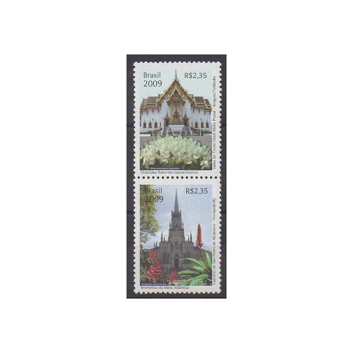 Acheter cette série de timbres du Brésil de l'année 2009 (No 3052/3053).