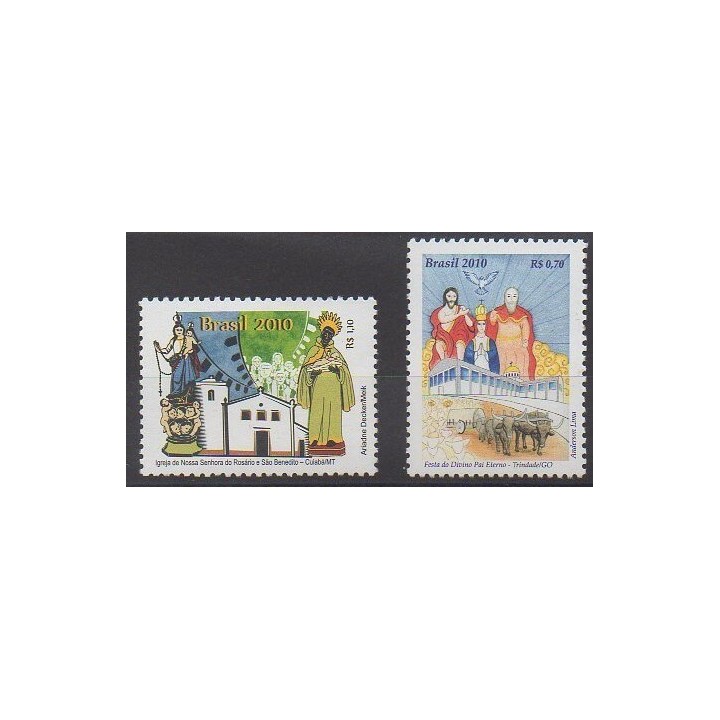 Buy this set of stamps of Brazil of the year 2010 (Nb 3105/3106).
