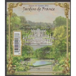 France - Blocks and sheets - 2012 - Nb F4663 - Parks and gardens
