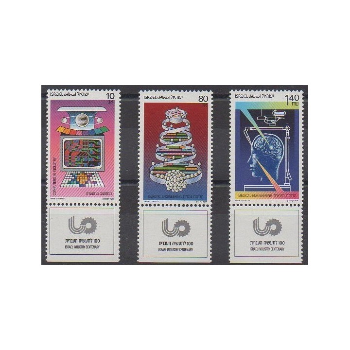 Buy this set of stamps of Israel of the year 1988 (Nb 1023/1025).