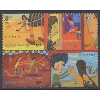 Acheter cette série de timbres d'Argentine de l'année 2003 (No 2399/2402).