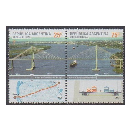 Argentina - 2003 - Nb 2415/2416 - Bridges