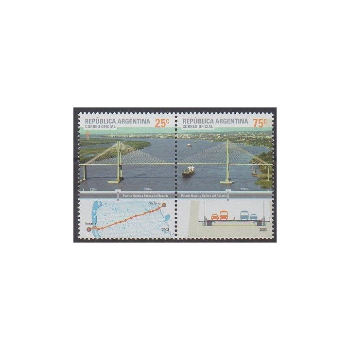 Buy this set of stamps of Argentina of the year 2003 (Nb 2415/2416).